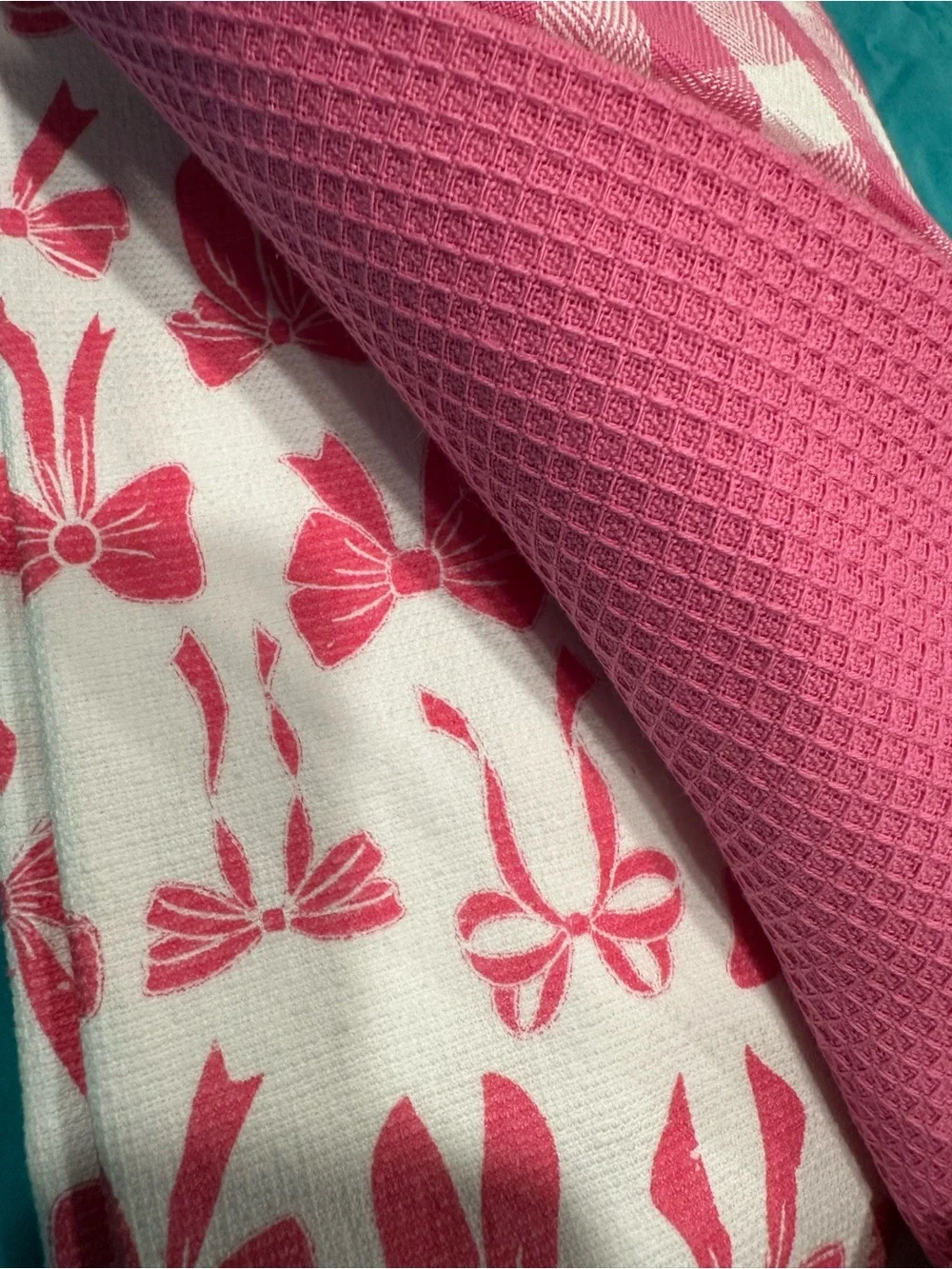 Pink Kitchen Towel Set - 3 Pack